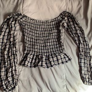 off the shoulder shirt